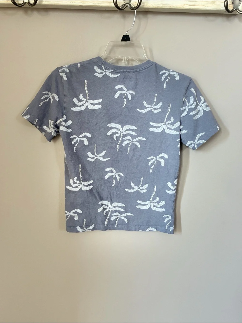 🌴 Old Navy Boys Palm Tree T-Shirt | Size L 10-12 | Blue